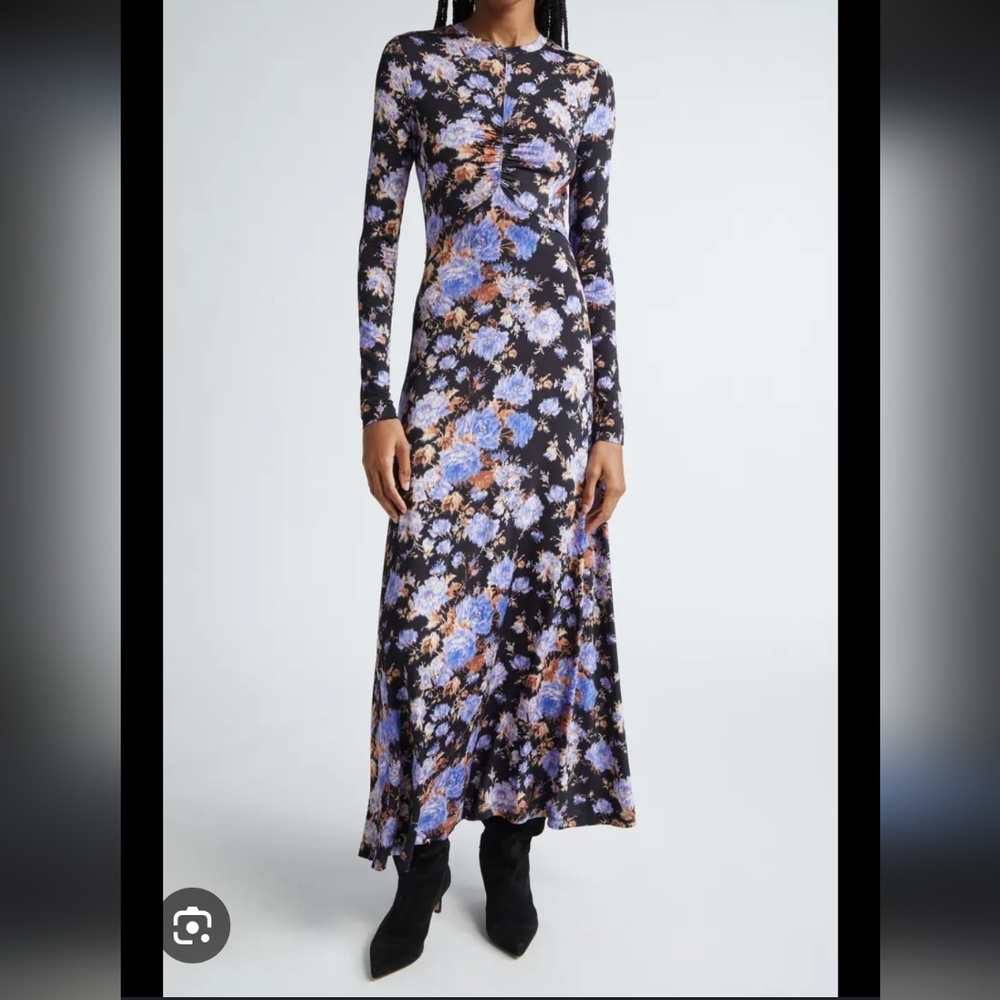 Ulla Johnson Naia Floral Long Sleeve Maxi Dress